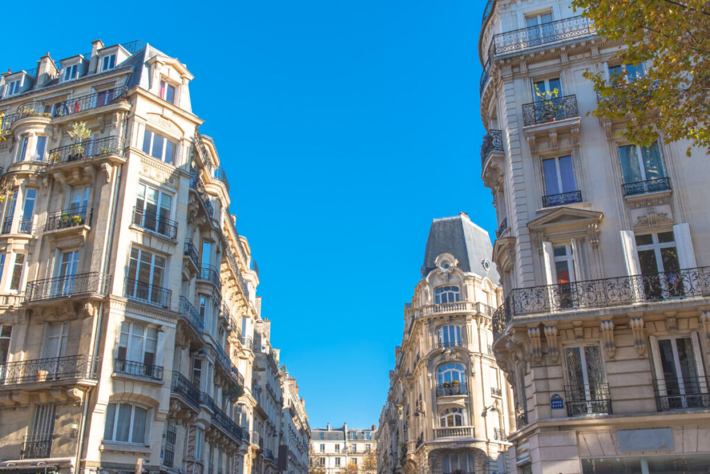Paris building architecture and facade