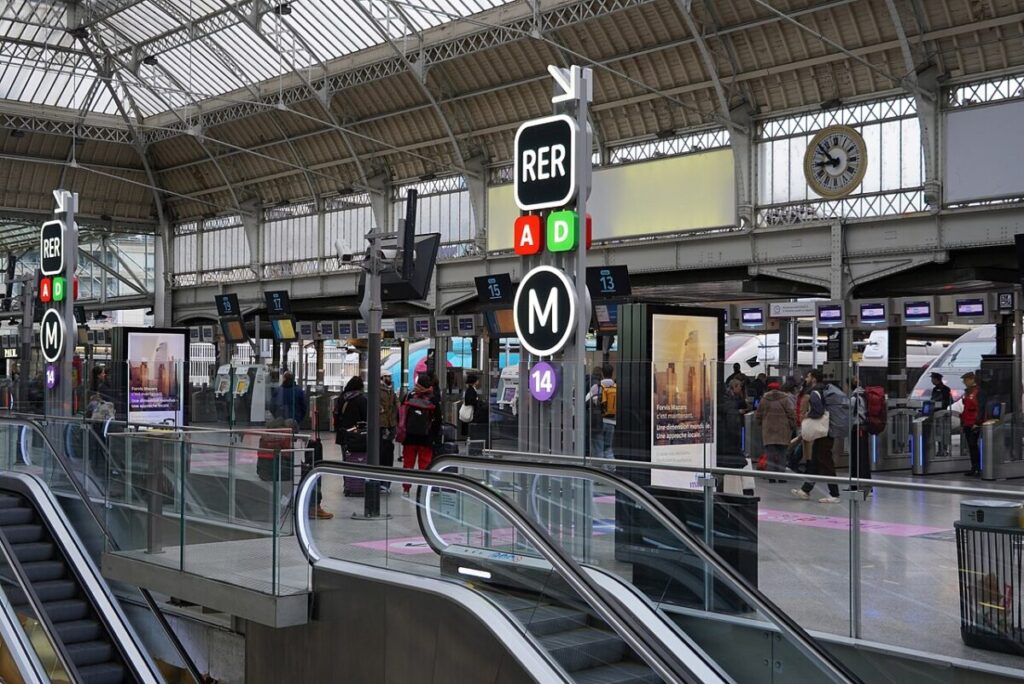 The RER A is a key commuter rail line in Paris, connecting various suburbs to the city center.