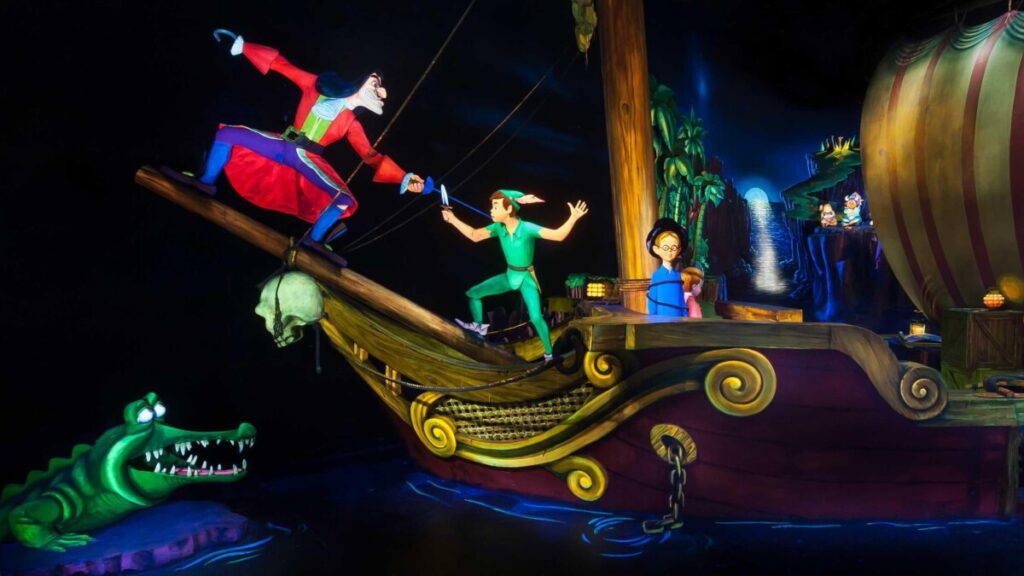 Peter Pan's Flight attraction in Disneyland Paris