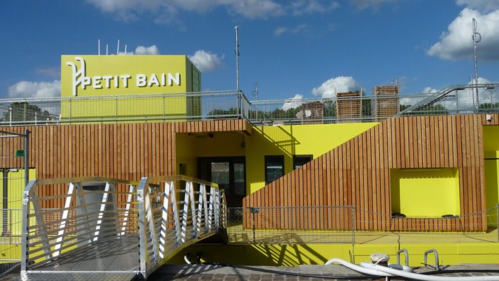 Petit Bain building exterior in Paris, France