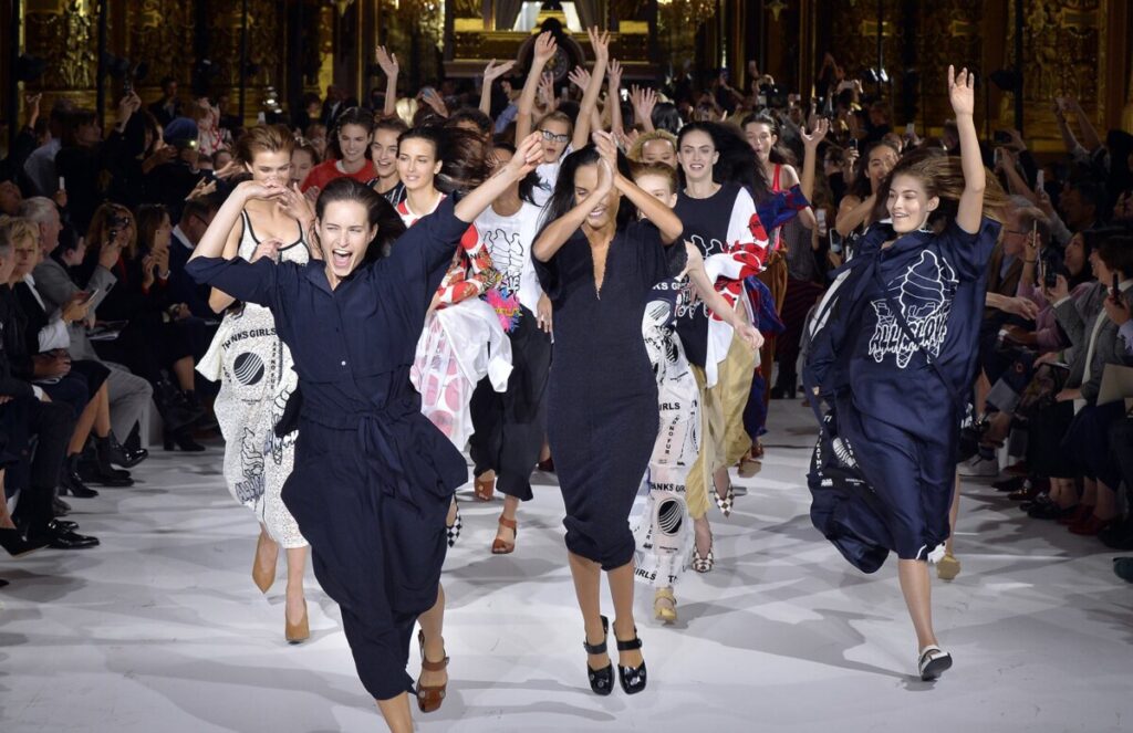 Stella McCartney Fashion Show with the models