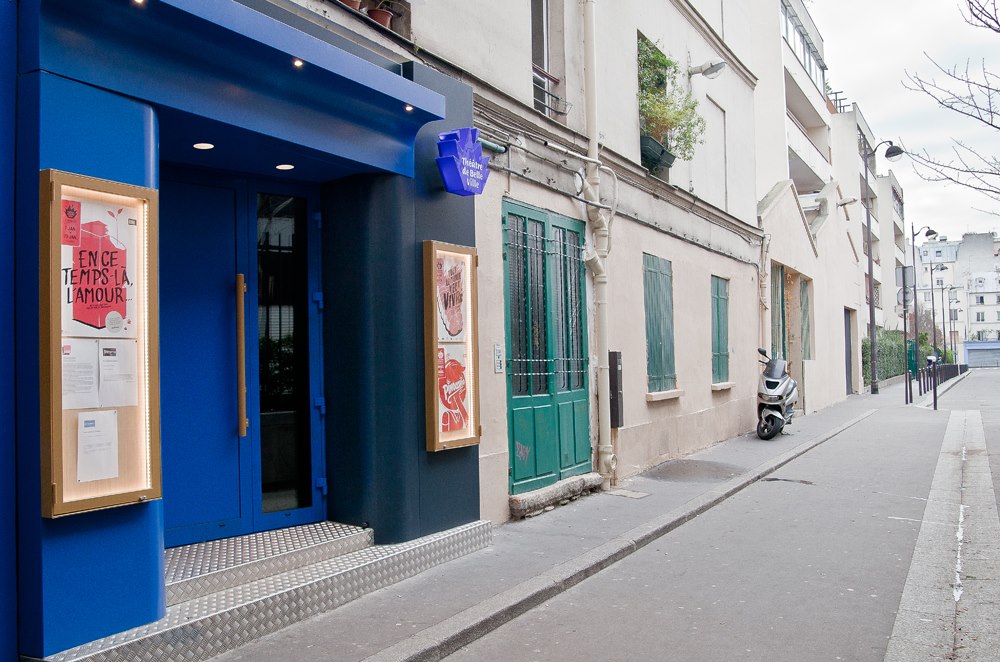 Exterior and entrance of Théâtre de Belleville