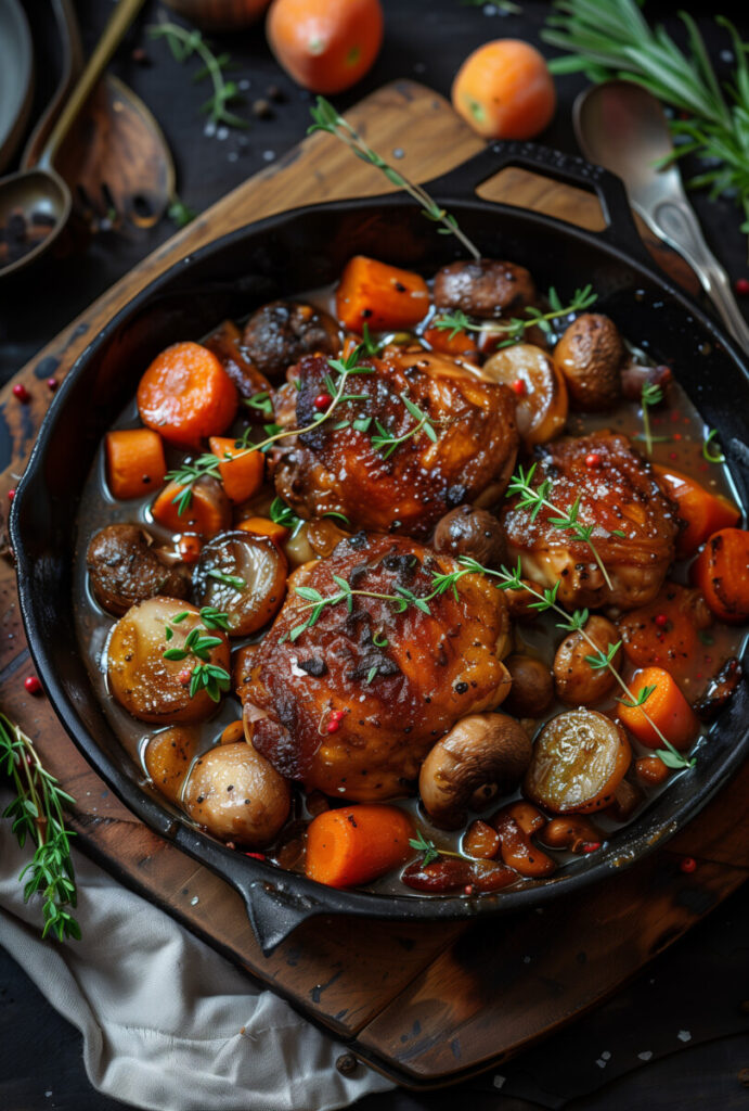 Traditional Coq Au Vin